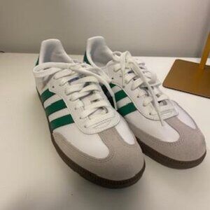 Adidas Samba White and Green Sneakers Unisex